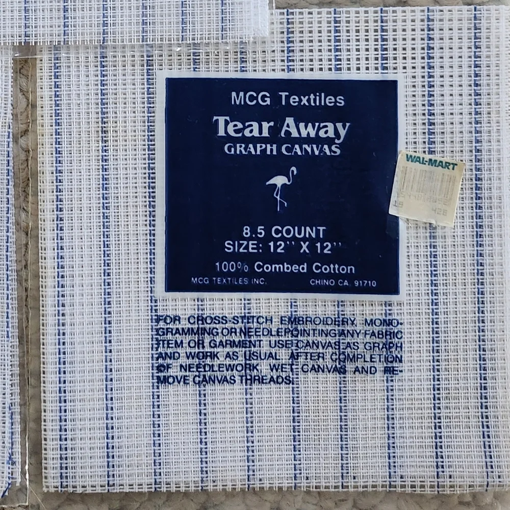Lot of 3 MCG Textiles Tear Away Canvas  12